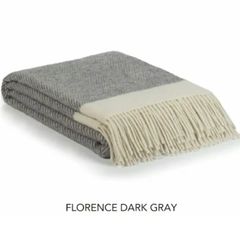 Jacobs Wool ヤコブウールブランケット グレー 膝掛け ソファーカバー