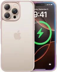 【米軍MIL規格・指紋防止】CASEKOO iPhone 16 Pro 用 ケース 耐衝撃 滑り止め 指紋防止 米軍MIL規格 マット仕上げ ストラップホール付き 黄変防止 耐久性 カバー ワイヤレス充電対応 アイフォン 16 プロ 用 6.3 インチ ケーs