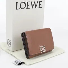 LOEWE ロエベ トライフォールドウォレット アナグラム 三つ折り財布 カーフ【中古】 レディース