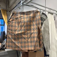 【東あずま店 併売品】 BURBERRY  バーバリー ゴルフ golf キュロット スカート skirt ノバチェック 17号 大きいサイズ