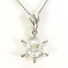 PT900　PT850　ネックレス　necklace　ダイヤ　1.014　SI1　　鑑別書　総重量約5.3g　約40cm