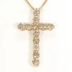 K18PG　ネックレス　necklace　ブラウンダイヤ　1.50　カード鑑別書　総重量約3.5g　約45cm