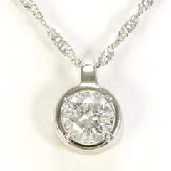 PT　PT850　ネックレス　necklace　ダイヤ　0.264　SI1　鑑定書　総重量約1.7g　約40cm