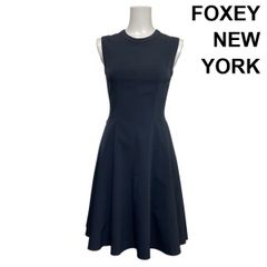 FOXY NEW YORK ニットワンピース　ミモレ丈　フレア　Aライン FOXY NEW YORK ニットワンピース ミモレ丈 フレア Aライン - メルカリ