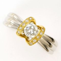 pt900 K18 ダイヤモンド 1.21ct リング 指輪 約14号 - メルカリ