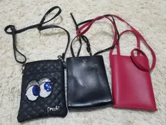 ミニ クロスバック ウール コレクション (ブラック/レッド)