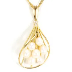 18K　YG　ネックレス　necklace　パール（真珠）　総重量約3.0g　約40cm