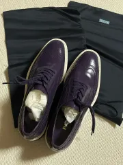 PRADA プラダ 紫 ウイングチップ ローファー