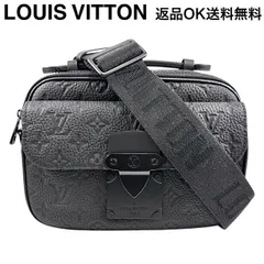 【返品OK】未使用に近い LOUIS VUITTON ルイヴィトン Sロック メッセンジャー モノグラム M58489 ICタグ トリヨン レザー ノワール 2way ショルダーバッグ メンズ【D467901205002ミ2601】