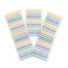 透明 極細フィルムふせん 5色 300枚×5セット（計1500枚）4mm×45mm 文字が透ける ラインマーカー代わり インデックス・しおり用 (パステル) [パステル]