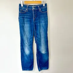 (^w^)b Levi's リーバイス 312 SHAPING SLIM シェーピング スリム デニムパンツ ジーンズ ジーパン 綿 ストレッチ 革パッチ ストレート タウンユース ブルー レディース サイズW25