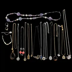 【遺品整理まとめて■59】ジュエリー　20点　SILVER　ピエール・カルダン　ネックレス　リング　アクセサリー