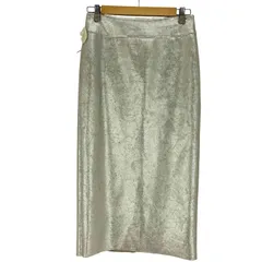 ザラ ZARA メタリックペンシルタイトスカート レディース  S