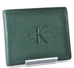 Calvin Klein カルバンクライン Bi-fold Wallet 二つ折り財布 Men's メンズ Green グリーン 緑 Logo ロゴ