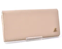未使用 agnes b. アニエスベー Long Wallet 長財布 Ladies レディース Pink Beige ピンクベージュ Gold Logo ゴールド ロゴのサムネイル