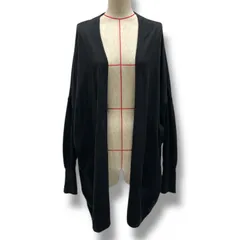 Deuxieme Classe ドゥーズィエムクラス shake code ショートカーディガン 羽織り 前あき 長袖 23-080-500-4240-1-0 黒 ブラック フリーサイズ レディース 春 ゴーゴー古着マルイ北千住店 5 No.1591