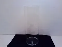 40㎝　ガラス製　円柱　大型　フラワーベース　花瓶　2601【M】