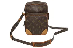 LOUIS VUITTON ルイヴィトン アマゾン ショルダーバッグ M45236 モノグラム PVC レザー ブラウン 美品 中古 4b011865