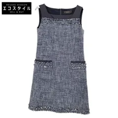 FOXEY フォクシー 35611 ﾈｲﾋﾞｰ ﾂｲｰﾄﾞ×ﾅｲﾛﾝ ﾜﾝﾋﾟｰｽ 38