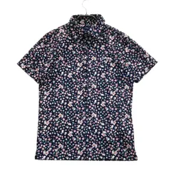 サイズ：M CALLAWAY キャロウェイ  半袖ポロシャツ 花柄 ブラック系 [240101557954] ゴルフウェア メンズ ストスト