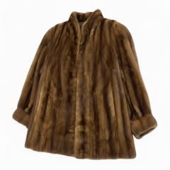 72a27 SAGA MINK サガミンク 銀サガ デミバフミンク ロングコート