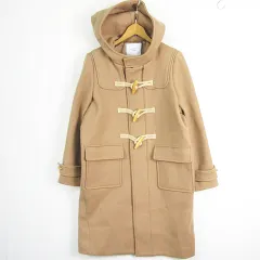 アーバンリサーチ ドアーズ URBAN RESEARCH DOORS ロング ダッフルコート フード付き ウール ONE ベージュ kz13302