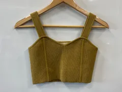 e644⚫︎FREE'S MART⚫︎フリーズマート⚫︎ニット⚫︎ビスチェ⚫︎sizeFR⚫︎ベージュ