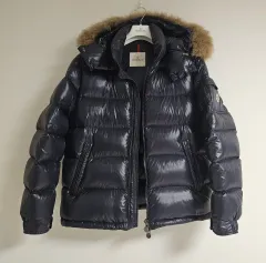 100% 正規品 MONCLER フードファー グースダウン ダウン 新品同様 105