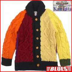 カウチンセーター kanata ニット M カナダ製 カナタ ケーブル編み クレイジーパターン ウール ハンドニット カウチンセーターサイズM一覧←SEULB屋着古← HN2370