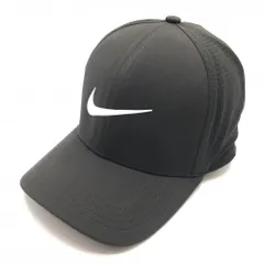 【美品】ナイキ キャップ 黒×白 パンチング    ゴルフウェア NIKE
