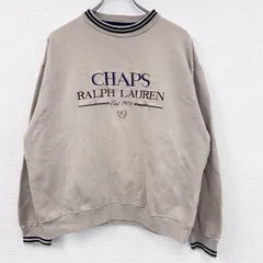 古着 used　90s　CHAPS　チャップス　Ralph Lauren　ラルフローレン　スウェット/トレーナー　ベージュ　Lサイズ