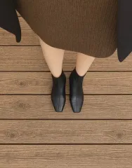 ブラック アンクル ブーツ レディース