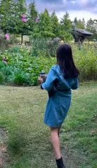 ザラ)レディース デニムシャツワンピース デニムワンピース 55