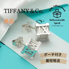 【美品】ティファニー TIFFANY&Co. アトラス キューブ スタッド ピアス AG925