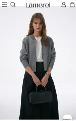 ラメレイ ニット ブルゾン カーディガン