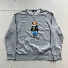 ポロ ラルフローレン ポロベア スウェット XL (グレー)