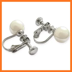 【新品】 [CocoFill] 本貝 8mm レディース パールセット シルバー925 冠婚葬祭 ジュエリー アクセサリー 保管ケース付き (イヤリング) 0