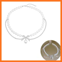 【新品】 [Doyime] パールネックレス ネックレス レディース パール ショートネックレス 人気 アクセサリー おしゃれ 結婚式 パーティ 入学式 卒業式 母の日 披露宴