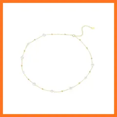 【新品】 [Liebendo] パールネックレス レディース 人工真珠 チェーン パール シンプル アクセサリー 冠婚葬祭 結婚式 パーティー 母の日プレゼント 0