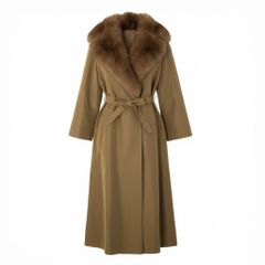 SAGAMINK デミバフミンク コート ブラウン L相当 サガミンク 銀サガ サガミンク コート SAGA MINK 銀タグ ミンクコート 毛皮コート L 美品