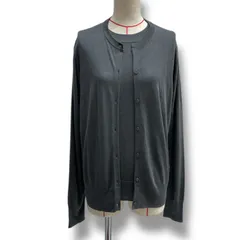 Mila Owen ミラオーウェン SET UP ラメニットカーディガン ラメニットハーフスリーブプルオーバー トップス アンサンブル ラメ 2025年商品 グレー 灰色 サイズ1 レディース 春 ゴーゴー古着マルイ北千住店 5 No.1597