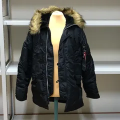 【DH1558】ほぼ未使用 Lサイズ ALPHA INDUSTRIES N-3B ブラック