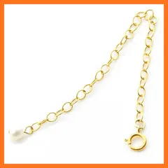 【新品】 [アクセサリー ソルト] K14GF アジャスター 淡水パールチャーム 10cm 0