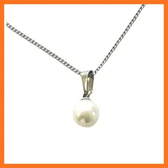 【新品】 [MAHINA] 花珠級 磨き貝パール 一粒ペンダント ホワイト 真珠 0