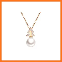 【新品】 [F.ZENI] 母の日 ネックレス レディース クリスマス ネックレス ペンダント 淡水パール 金属アレルギー対応 真珠 鎖骨 チェーン プラチナ 仕上げ 誕生日 記念日 プレゼント ギフトBOX付き