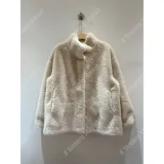 (当日/新作サンプルセール) 135 ハイネック 裏スウェード キュービックバックル フェイクファージャケット