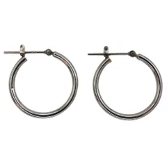 【中古】Pt900 ピアス ノーブランドジュエリー ループ ループピアス フープピアス 約1.63g プラチナ アクセサリー A2600408【無料ギフトラッピング承ります】