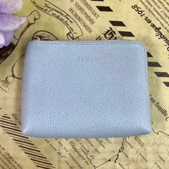 フルラ ポーチ コスメ メイク 旅行 カードケース 水色 FZ405