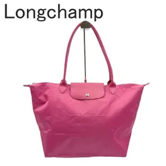 Longchamp ロンシャン トートバッグ ピンク ナイロン×レザー バッグ