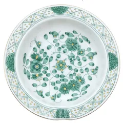 マイセン MEISSEN 雑貨 インドの華 アッシュトレイ 灰皿 9cm 陶磁器 ホワイト×グリーン 白 緑 花柄 小物入れ ヴィンテージ 53544【中古】 マイセン MEISSEN 雑貨 インドの華 アッシュトレイ 灰皿 9cm 陶磁器